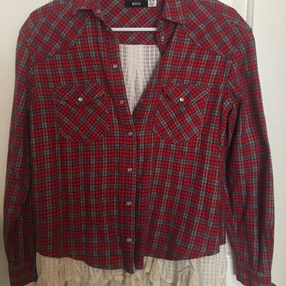 Uo Bdg Plaid Button Down - image 1